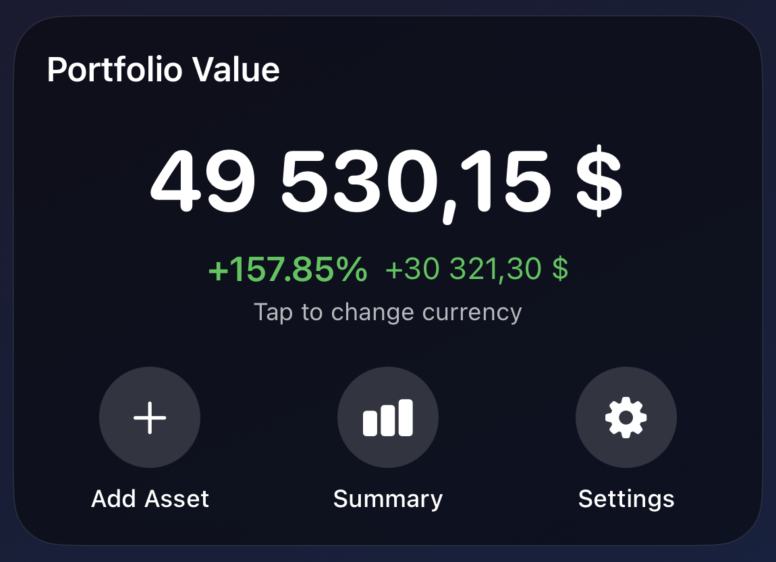 Portfolio Value Tracking